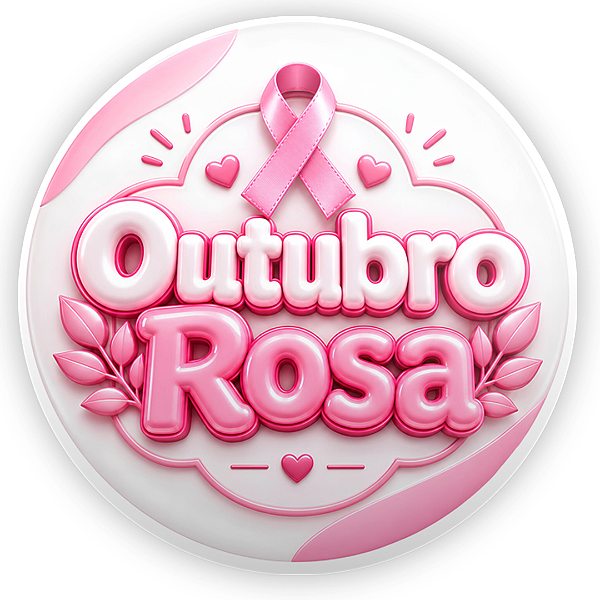 Capa Painel Redondo Sublimado - Outubro Rosa