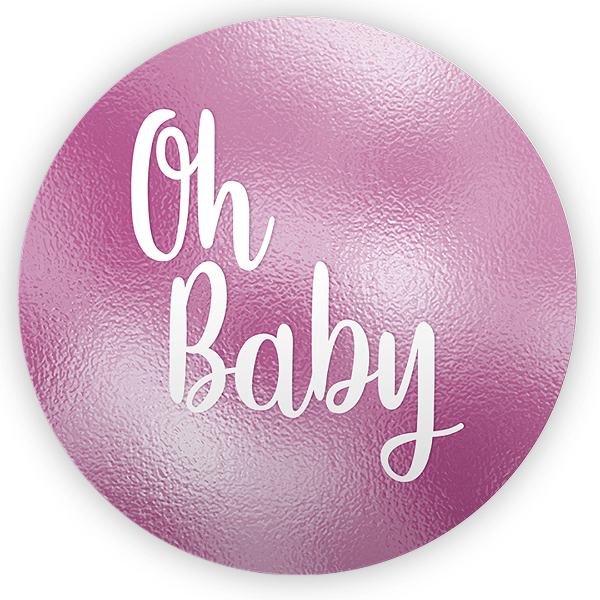 Capa Painel Redondo Sublimado - Oh Baby
