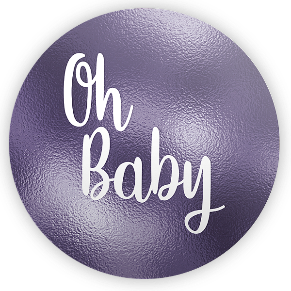 Capa Painel Redondo Sublimado - Oh Baby