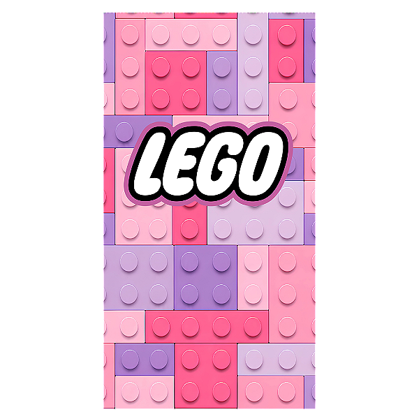Capa Faixa Lateral Sublimado - Lego Rosa