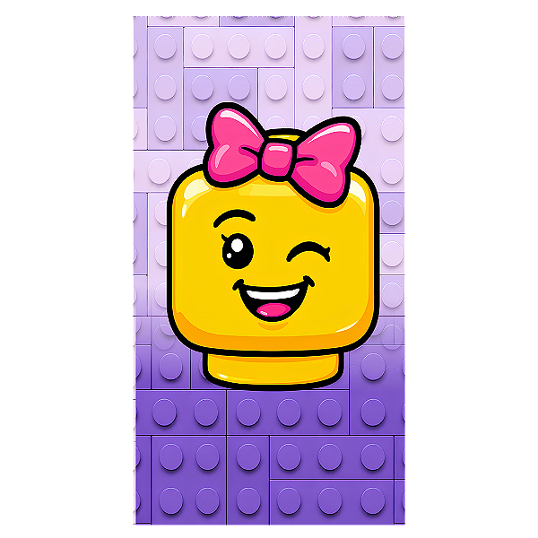 Capa Faixa Lateral Sublimado - Lego Rosa