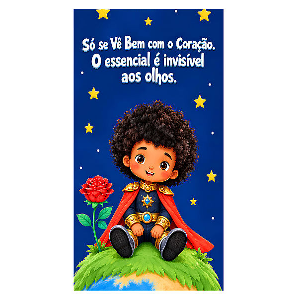Capa Faixa Lateral Sublimado - Pequeno Príncipe