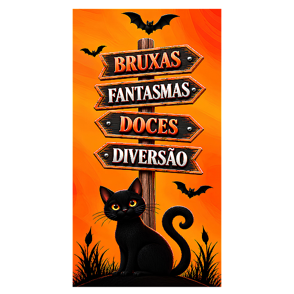 Capa Faixa Lateral Sublimado - Halloween