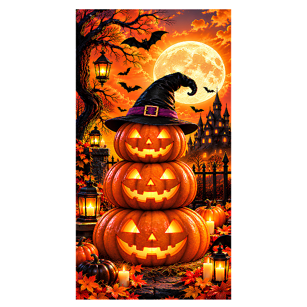 Capa Faixa Lateral Sublimado - Halloween