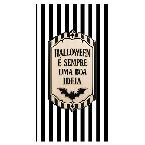 Capa Faixa Lateral Sublimado - Halloween