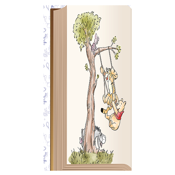 Capa Faixa Lateral Sublimado - Livro Ursinho Pooh