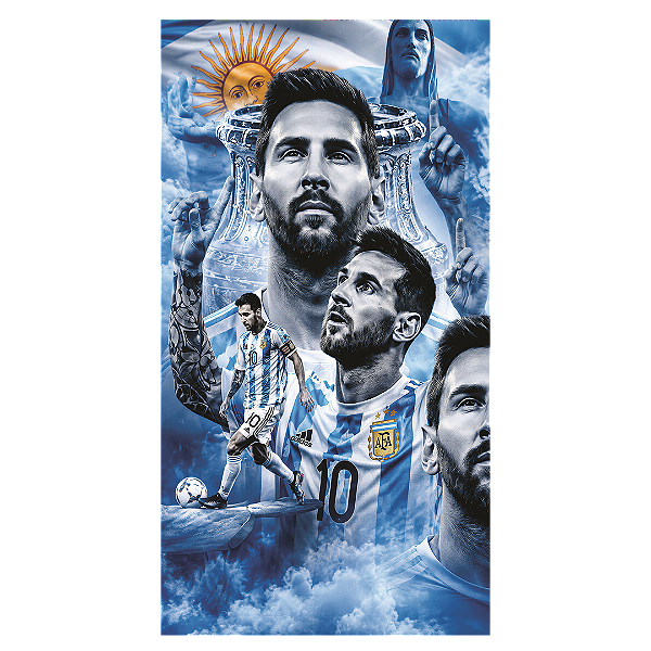 Capa Faixa Lateral Sublimado - Messi
