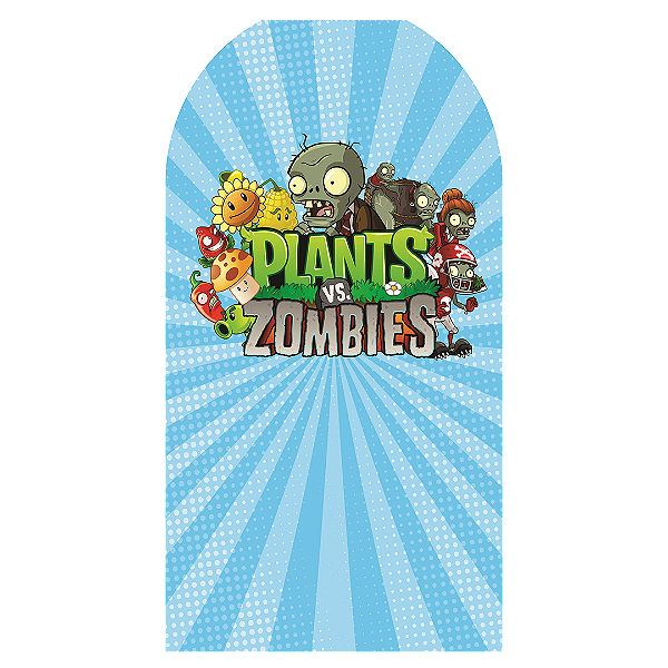 Capa Faixa Lateral Sublimado - Plant Zombie
