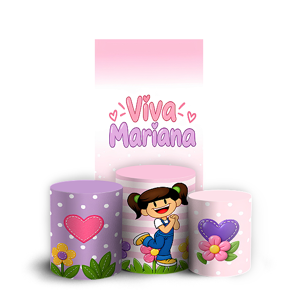 Capas Faixa Lateral e Trio Cilindro Sublimado Veste Fácil - Viva Mariana