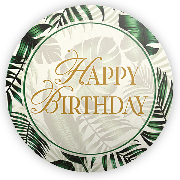 Capa Mini Painel Sublimado - Aniversário - Dourado