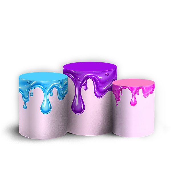Capas Trio Cilindro Sublimado Veste Fácil - Slime