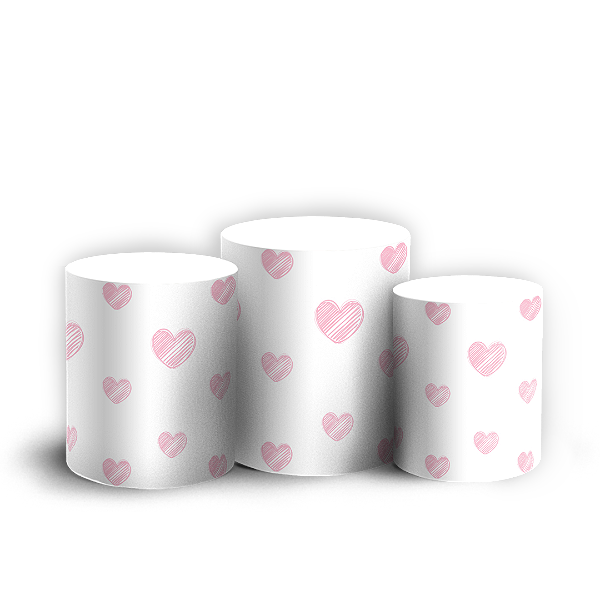 Capas Trio Cilindro Sublimado Veste Fácil - Minnie Rosa