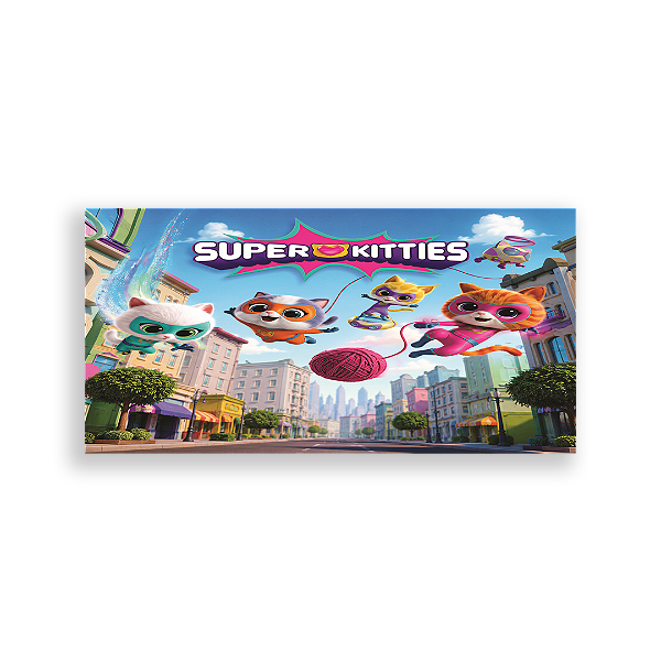 Capa Painel Retangular Sublimado - Super Kitties
