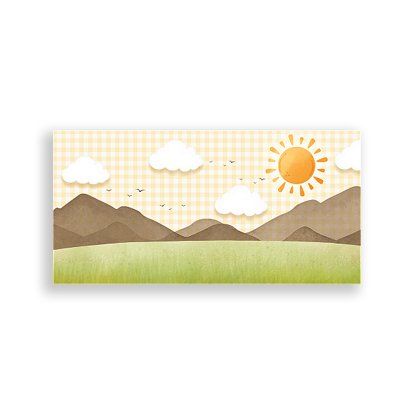 Capa Painel Retangular Sublimado - Paisagem Campo