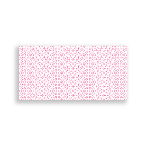 Capa Painel Retangular Sublimado - Laços e Flores Tapete