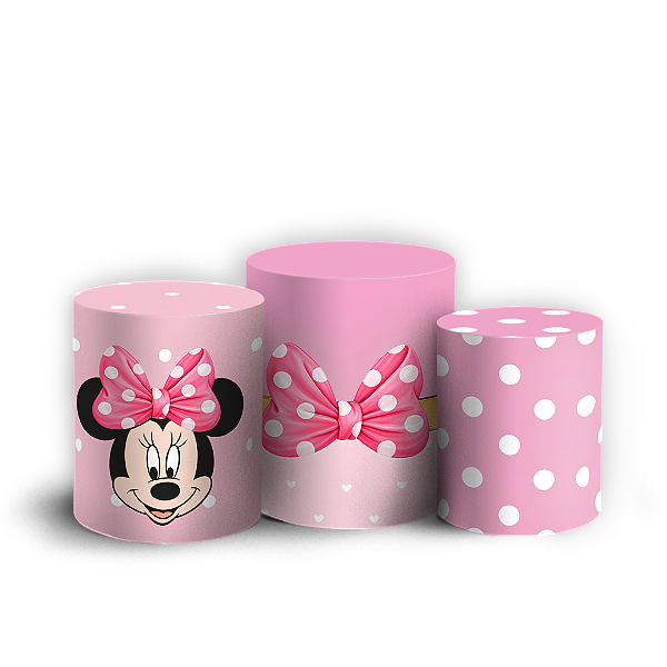 Capas Trio Cilindro Sublimado Veste Fácil - Minnie