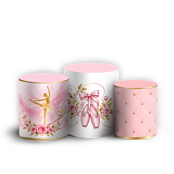 Capas Trio Cilindro Sublimado Veste Fácil - Bailarina