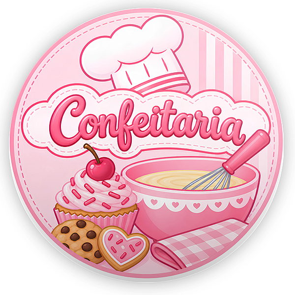 Capa Mini Painel Sublimado - Confeitaria