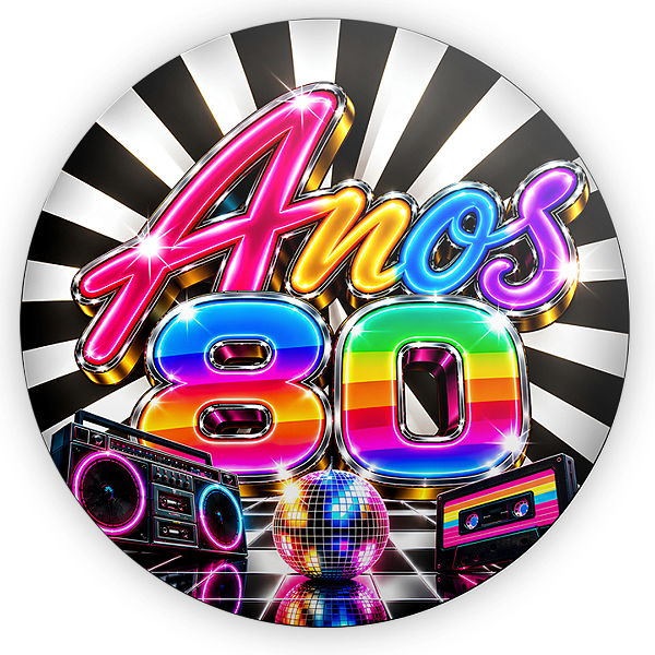 Capa Mini Painel Sublimado - Anos 80