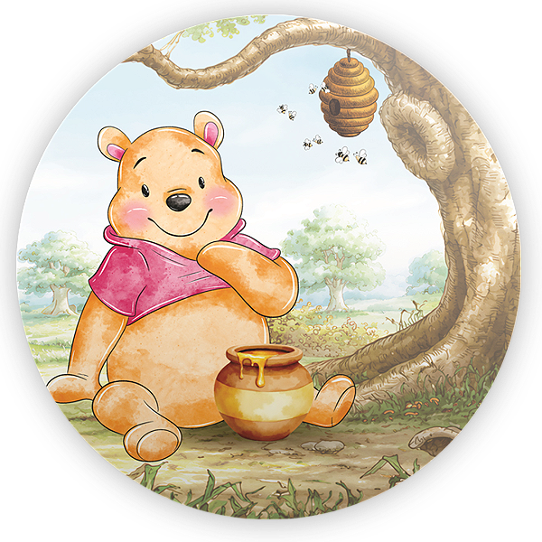 Capa Mini Painel Sublimado - Ursinho Pooh Aquarela