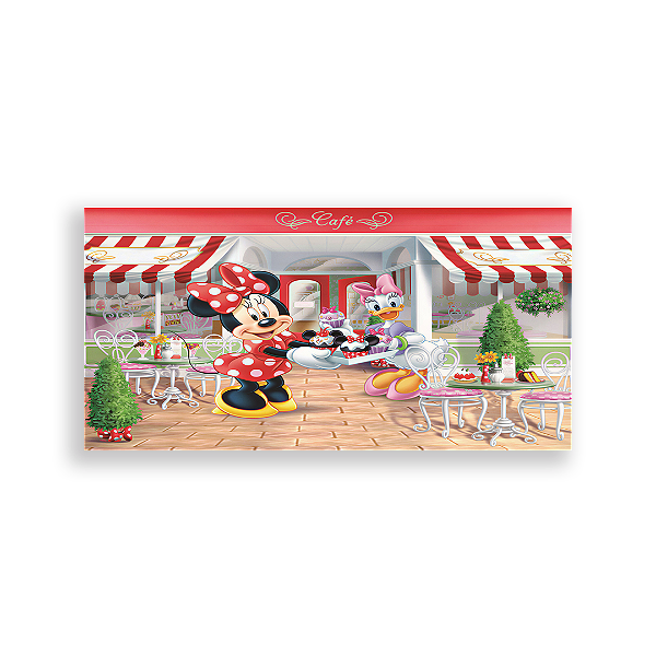 Capa Painel Retangular Sublimado - Minnie Confeitaria