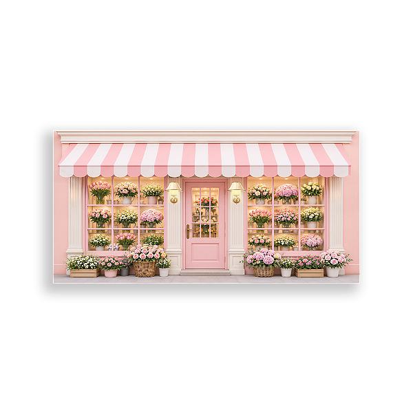 Capa Painel Retangular Sublimado - Floricultura