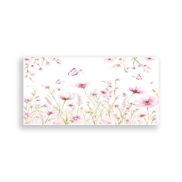 Capa Painel Retangular Sublimado - Flores Jardim