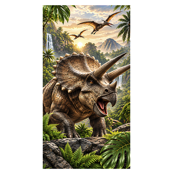 Capa Faixa Lateral Sublimado - Dino Rex