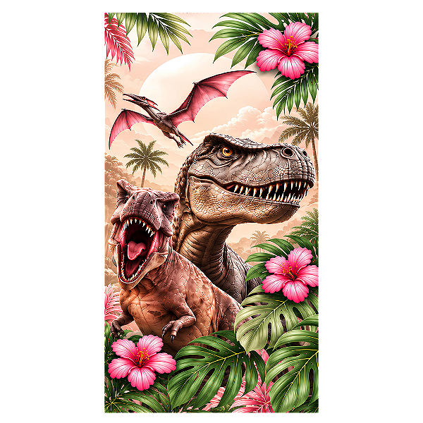 Capa Faixa Lateral Sublimado - Dino Rex