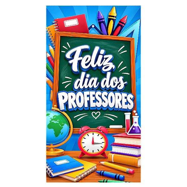 Capa Faixa Lateral Sublimado - Dia dos Professores