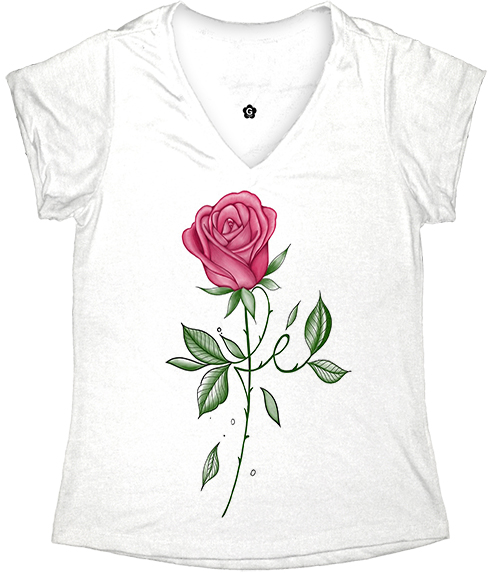 T shirt Feminina no Atacado Fé Rosa