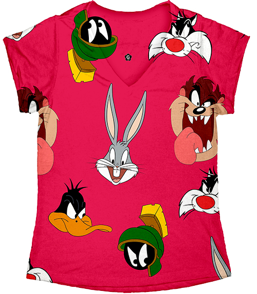 T shirt Feminina no Atacado Looney Tunes