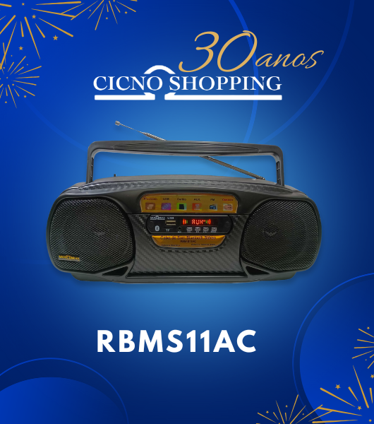 CAIXA DE SOM BLUETHOOTH STÉREO RBMS11AC