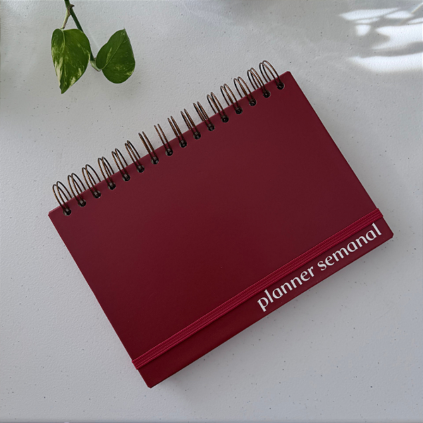 PLANNER SEMANAL VERMELHO