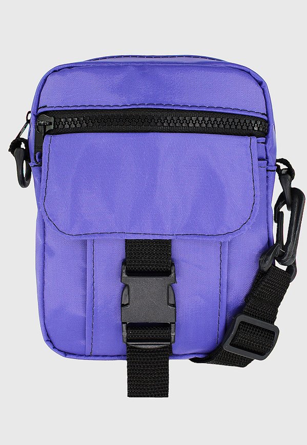 Shoulder Bag Bolsa Transversal Pequena de Nylon Roxa LE07