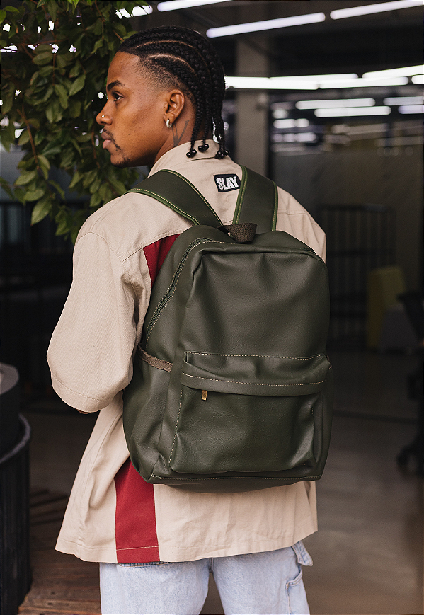Lenna's Mochila Executiva Básica Masculina Feminina Verde LE12