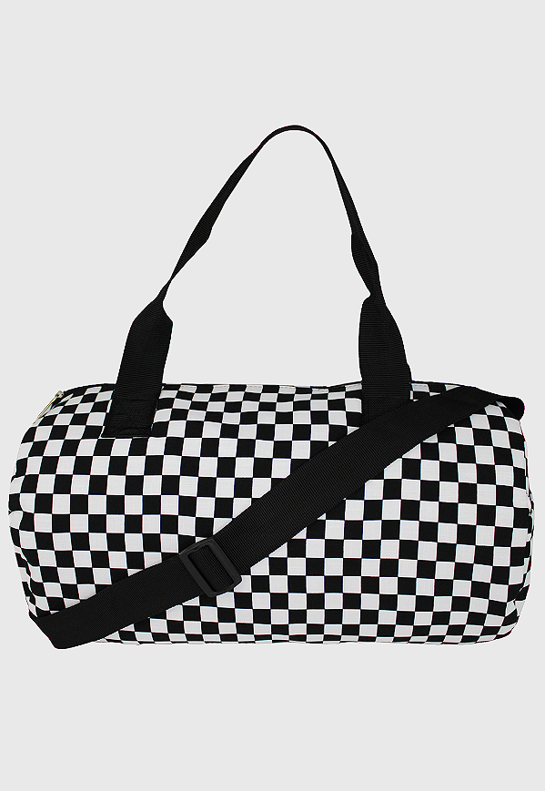 Lenna's Mala de Mão Bolsa Transversal de Tamanho Médio Xadrez Preto e Branco B043