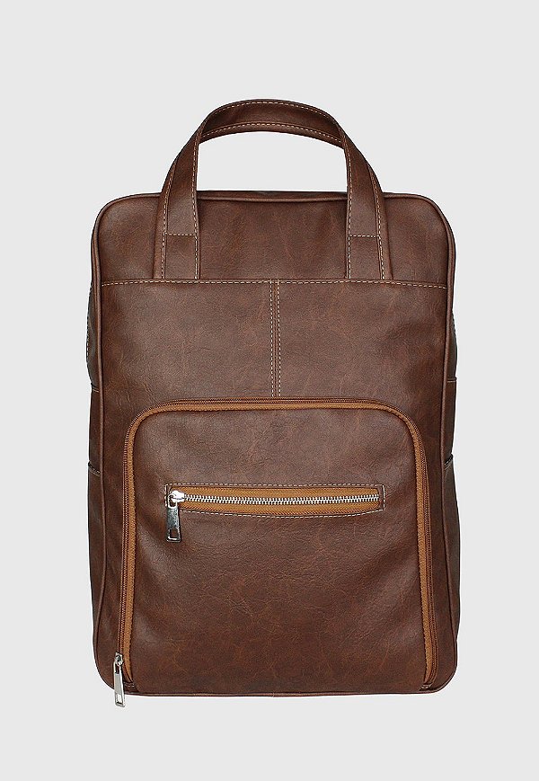 Lenna's Mochila Executiva Tamanho Grande Masculina Feminina Caramelo LE14
