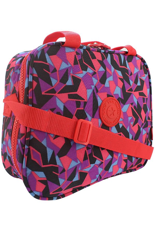 Bolsa Marmiteira Térmica Feminina Estampada Vermelha B026