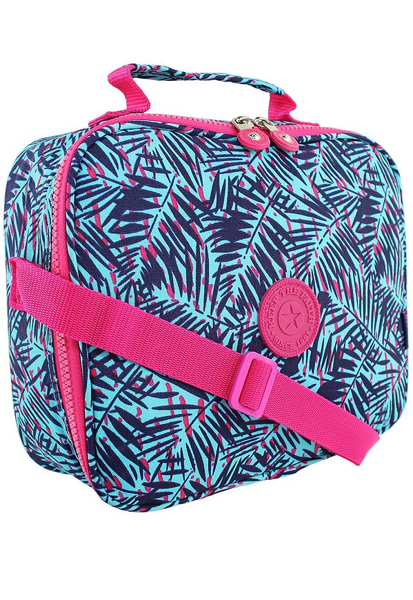 Bolsa Marmiteira Térmica Feminina Estampada Azul B025