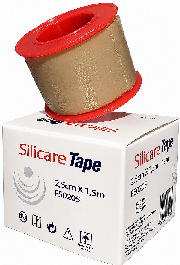 Fita De Silicone 2,5cm x 1,5 Silicare Tape (Para Cicatrizes e Queloides) - Vita Medical