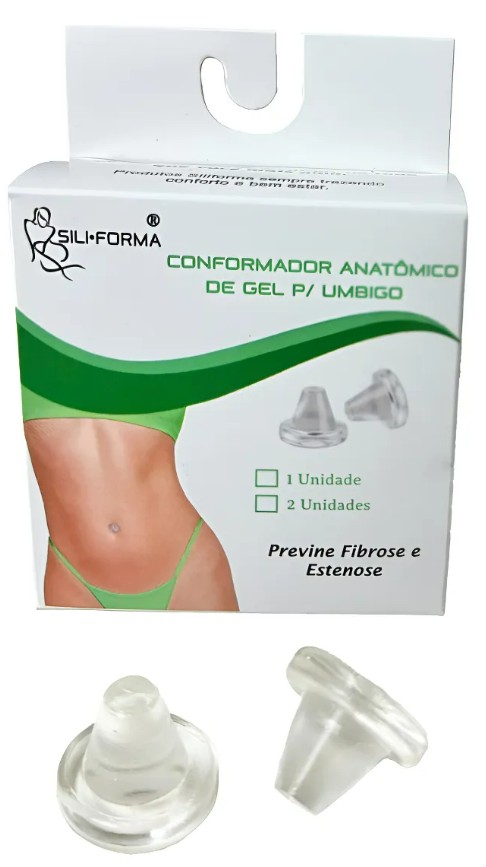 Conformador Para Umbigo Anatômico em Gel 2 Unidades - Siliforma