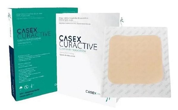 Caixa C/10 Unidades de Curativos Hidrocoloide 15cm x 15cm - Casex