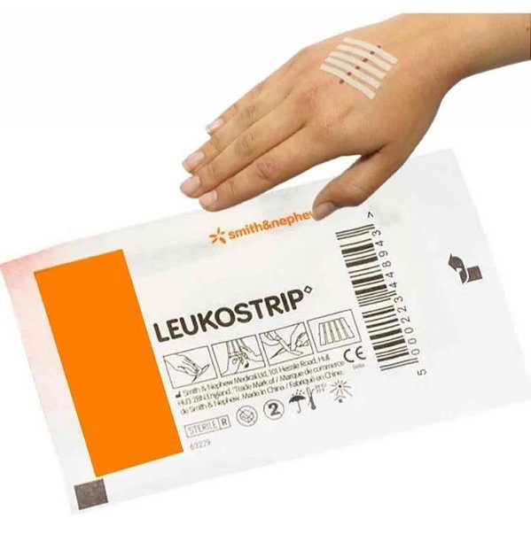 Curativo Ponto Falso C/6 TIras Leukostrip 13x102mm - Smith & Nephew