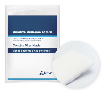 Curativo Algodonado Estéril 15cm x 60cm (Aberta) tipo Zobec - Neve