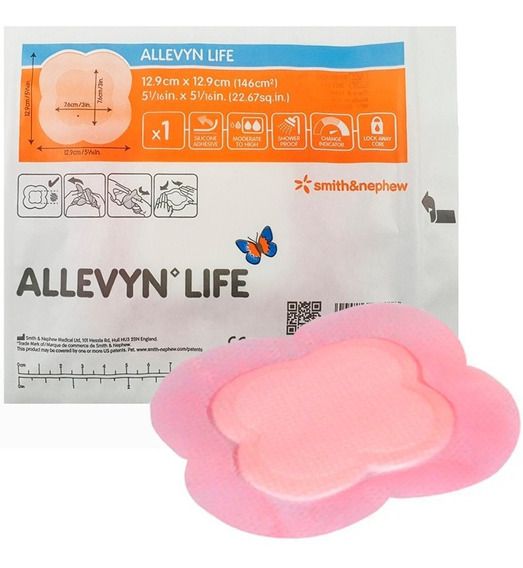 Curativo Allevyn Life 12,9cm x 12,9cm Unidade - Smith&Nephew