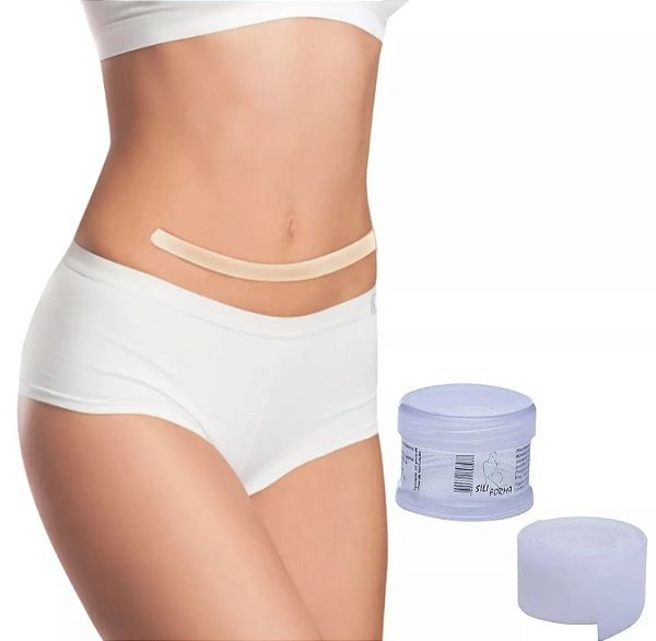 Fita Adesiva de Gel 65cm x 3cm Para Cicatrizes e Queloides - Siliforma