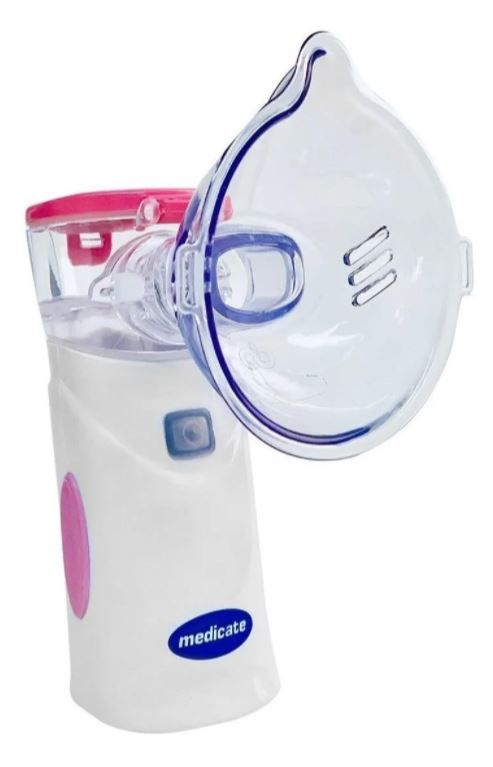 Inalador Portátil Rede Vibratória Air Mesh Colors (Rosa) - Medicate