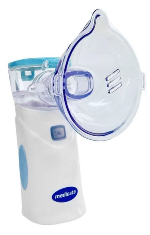 Inalador Portátil Rede Vibratória Air Mesh Colors (Azul Claro) MD4400AZC - Medicate