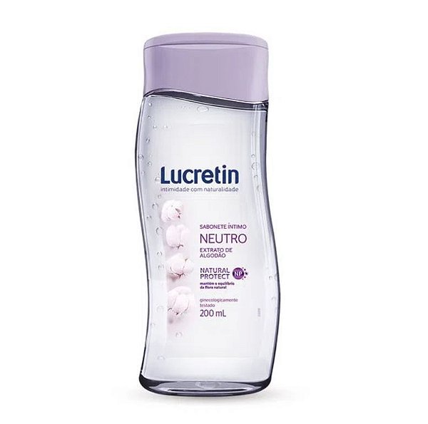 Sabonete Líquido Íntimo Lucretin 200ml Neutro - Lucretin